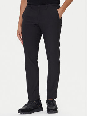 BOSS BOSS Bavlnené nohavice T_Commuter 50544245 Čierna Slim Fit