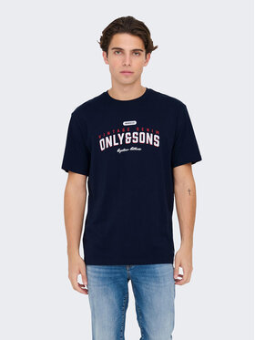Only & Sons Only & Sons T-shirt Lenny 22028593 Tamnoplava Regular Fit