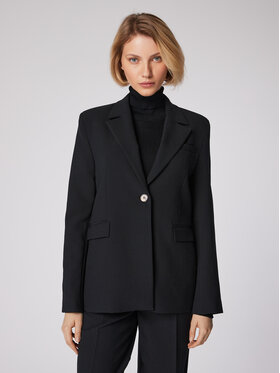 Simple Simple Σακάκι MKD503-01 Μαύρο Regular Fit
