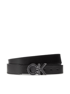 Calvin Klein Calvin Klein Dámsky opasok Re-Lock Inlay Logo Belt 30Mm K60K609607 Čierna