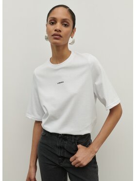 La Mania La Mania Bluzka LOLA 3 Biały Classic Fit