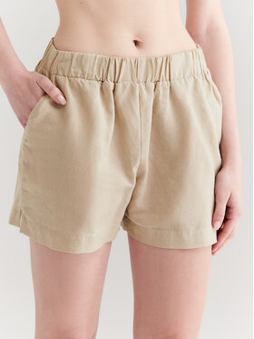 Americanos Americanos Pantaloncini di tessuto Lafayette Beige Relaxed Fit