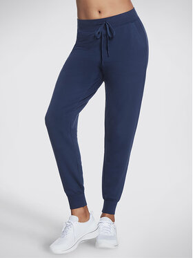Skechers Skechers Sportinės kelnės Skechluxe Restful Jogger W03PT49 Mėlyna Regular Fit