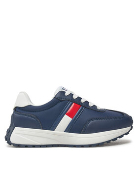 Tommy Hilfiger Tommy Hilfiger Сникърси Flag Low Cut Lace-Up Sneaker T3X9-33877-1695 M Тъмносин