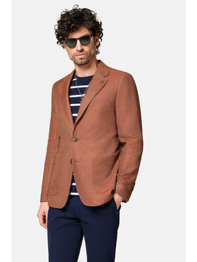 Lancerto Lancerto Marynarka Shannon MA131123000010 Brązowy Slim Fit