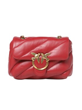 PINKO Pinko Torebka TOREBKA SKÓRZANA LOVE MINI PUFF Czerwony