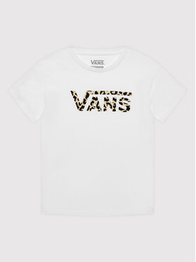 Vans Vans T-Shirt Leopard Flying VN0A7RT4 Weiß Regular Fit