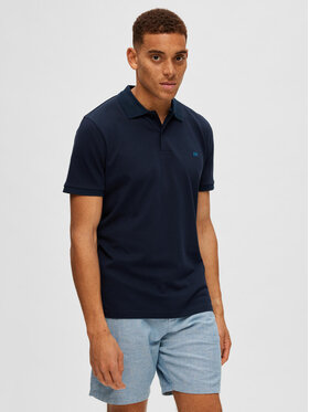 Selected Homme Selected Homme Polo 16087839 Granatowy Regular Fit