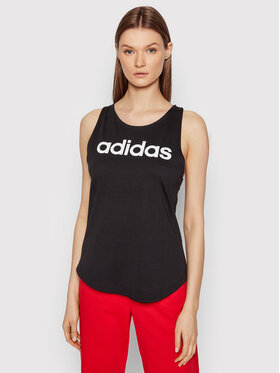 adidas adidas Топ Essentials Logo GL0566 Чорний Regular Fit