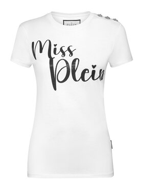 PHILIPP PLEIN PHILIPP PLEIN T-Shirt 20065 Biały Skin Tight Fit