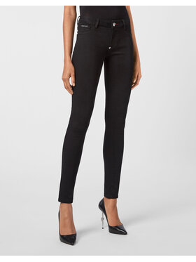PHILIPP PLEIN PHILIPP PLEIN Džegínsy 5461 Čierna Jegging Fit