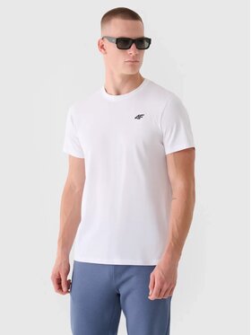 4F 4F T-Shirt 4FWMM00TTSHM2256-10S Biały Regular Fit