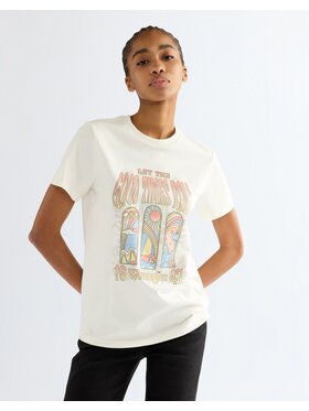 Wrangler Wrangler T-Shirt SHRUNKEN BAND TEE Biały Slim Fit