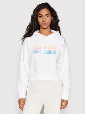 New Balance New Balance Sweatshirt Essential WT21509 Blanc Relaxed Fit