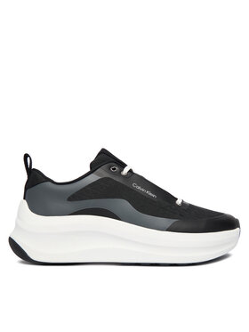 Calvin Klein Calvin Klein Sneakersy Chunky Runner Laceup Mix Aop YW0YW02077 Černá