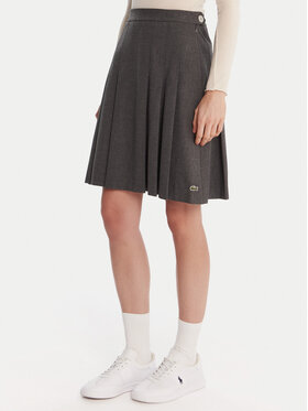 Lacoste Lacoste Plisovaná sukně JF5358 Šedá Regular Fit