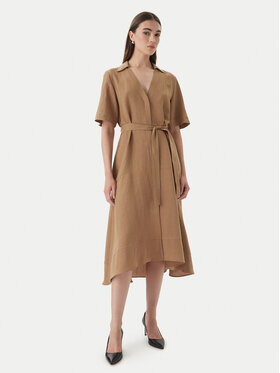 Marella Marella Marškinių tipo suknelė Emme by Marella Detto 2615221082 Ruda Regular Fit