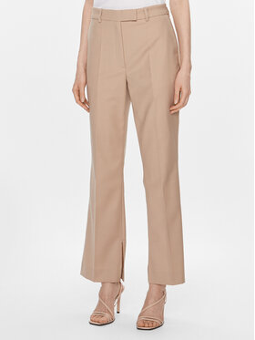 IVY OAK IVY OAK Pantaloni din material Polina IO115166 Bej Straight Fit