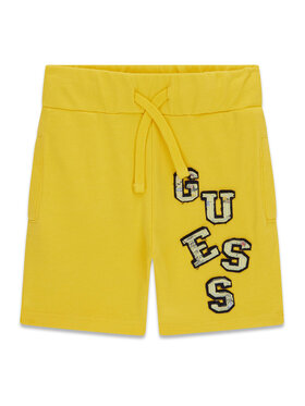 Guess Guess Sport rövidnadrág N6GD02 KA6R4 Sárga Regular Fit
