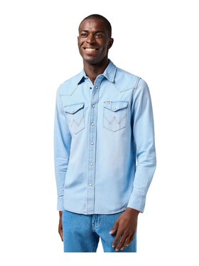 Wrangler Wrangler camicia di jeans 112362745 Blu Regular Fit