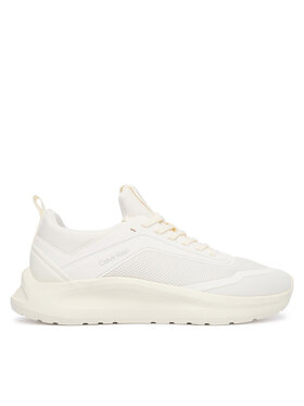 Calvin Klein Calvin Klein Sneakersy Light Runner Sock Mesh Lycra HW0HW03023 Krémová