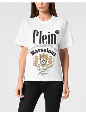 PHILIPP PLEIN PHILIPP PLEIN T-Shirt 22353 Biały Over Fit