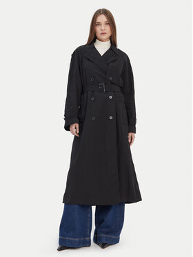Tommy Hilfiger Tommy Hilfiger Trench WW0WW45632 Crna Oversize