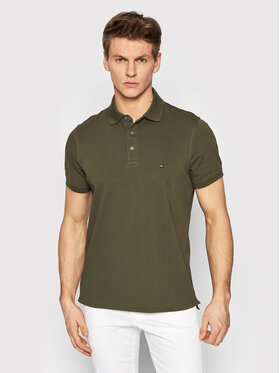 Tommy Hilfiger Tommy Hilfiger Polokošeľa 1985 MW0MW17771 Zelená Slim Fit