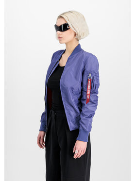Alpha Industries Alpha Industries Kurtka bomber MA-1 TT Light Bomber Jacket Women Fioletowy Slim Fit