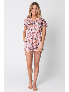LaLupa  LaLupa Szorty piżamowe LA105 Różowy Comfortable Fit