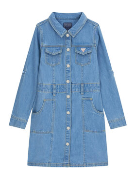 Guess Guess Jeanskleid J6RK32 D4EU0 Blau Regular Fit