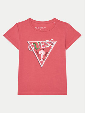 Guess Guess Футболка K5RI16 K6YW4 Рожевий Regular Fit