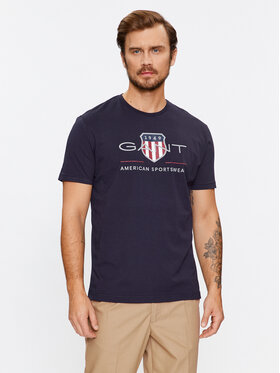 Gant Gant T-krekls Reg Archive Shield Ss 2003199 Tumši zils Regular Fit