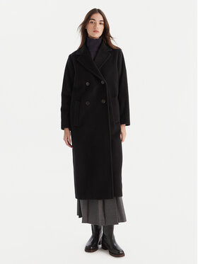 Weekend Max Mara Weekend Max Mara Gyapjú kabát Zufolo 2525016092 Fekete Regular Fit