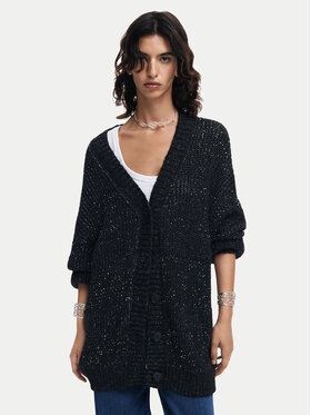 Desigual Desigual Kardiganas Fredericton 24WWJF22 Juoda Relaxed Fit