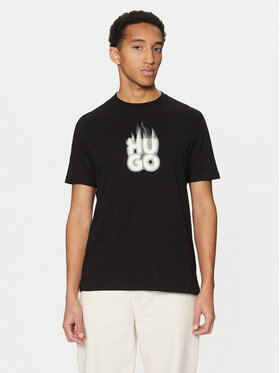 HUGO HUGO T-Shirt Dalayer 50535363 Czarny Regular Fit