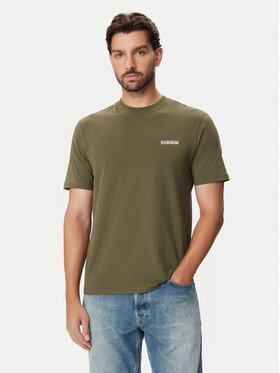 Napapijri Napapijri Tricou NP0A88TR Kaki Regular Fit