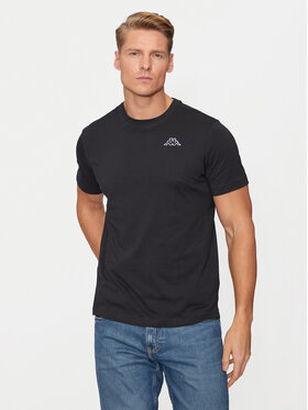 Kappa Kappa Тишърт Logo Korpo Cafers 304J150 Черен Slim Fit