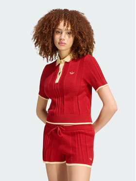 adidas adidas Polo 165447 Czerwony Slim Fit