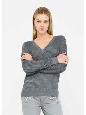 Liu Jo Liu Jo Sweter MF5390MS46J04020 Szary Regular Fit