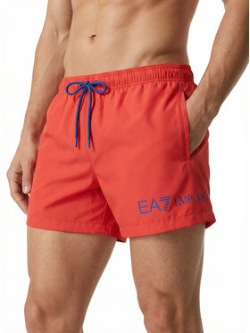 EA7 Emporio Armani EA7 Emporio Armani Plavecké šortky 7M002000 AF13049 M5140 Červená Regular Fit