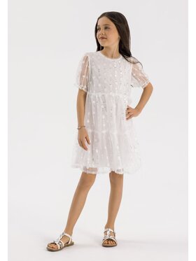 minoti minoti Sukienka elegancka 22party57 Biały Regular Fit