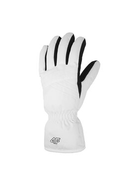 4F 4F Rękawice narciarskie 4FWAW23AFGLF106 Biały