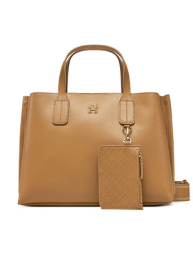 Tommy Hilfiger Tommy Hilfiger Handtasche Th Distinct Mini Tote AW0AW17192 Braun