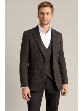 Lancerto Lancerto Marynarka Orivieto MA073226000005 Brązowy Regular Fit