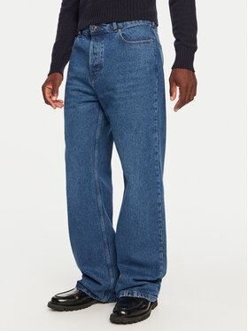 AMI PARIS AMI PARIS Jeansy HTR450.DE0031 Granatowy Large Fit
