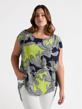 Fiorella Rubino Fiorella Rubino Bluzka 2520L000647N0Z4 Zielony Regular Fit