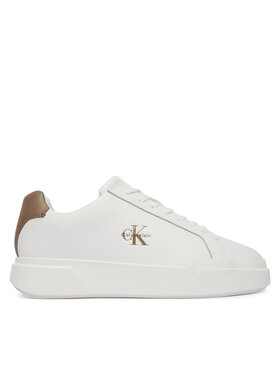 Calvin Klein Calvin Klein Sneakersy Chunky Cupsole Laceup Lth YM0YM01344 Bílá