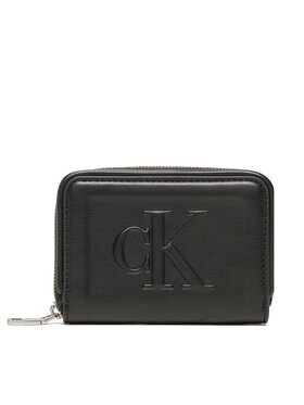 Calvin Klein Jeans Calvin Klein Jeans Portafoglio piccolo da donna Sculpted Med Zip Around Pipping K60K610353 Nero