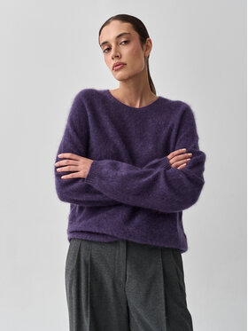TATUUM TATUUM Sweter ALKORO Fioletowy Classic Fit